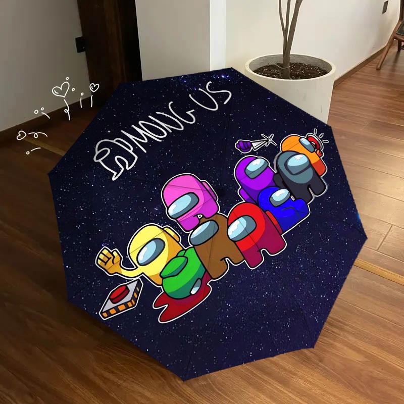 1pc Among Us Space Themed High-quality Umbrella,Automatic Opening and Closing Umbrella,Multi-functional Umbrella G0811348