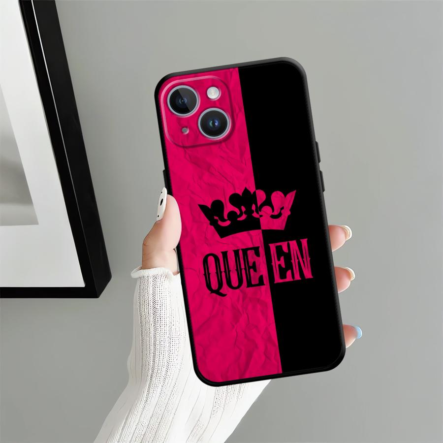 Case for Apple iPhone 17 Pro Max 15 Pro 7 8 Air 13 14 12 11 XR XS MAX 16 Funda Phone Cover Crown Letters