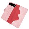 For iPhone Air Wallet Case Leather Phone Cover Splicing Color