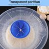 Mixer Splatter Guard, 12" Silicone Mixing Bowl Splatter Cover Fits Most Hand & Stand Mixers (Blue)