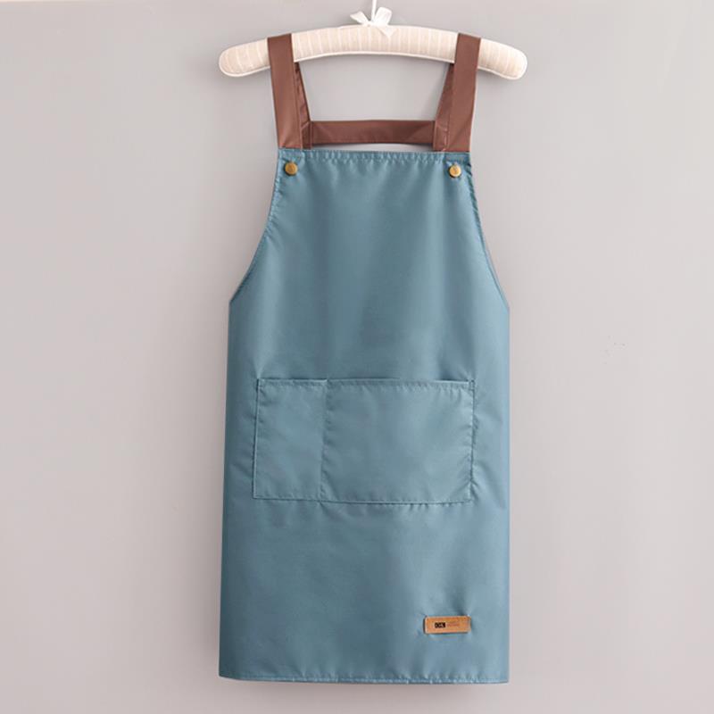 Korean Style Waterproof Unisex Kitchen Apron with Custom Logo