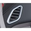 For Nissan Murano 2015-2023 Silver Matte Dashboard Air Outlet Vent Cover Trim 2*