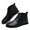 Mode Britischer Stil Herren Stiefeletten Vielseitige Lässige Botas Winter Plüsch Warm Herren Chelsea Boots Handgefertigt Business High Top Lederschuh