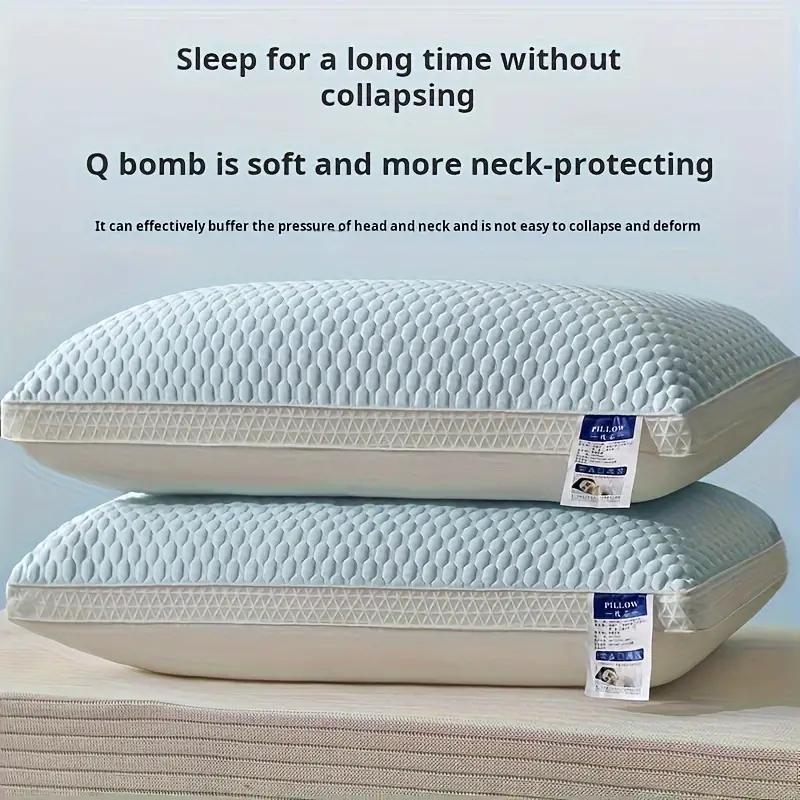 

Одна 3D-высокоэластичная и нескладывающаяся подушка для шеи, удобная подушка для защиты шеи, высокая подушка для одного человека, постельные принадлежности 1 pcs-48*74*9cm