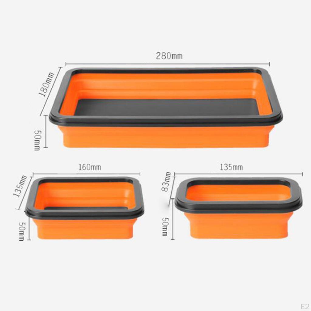 Parts Tray for Tools, Silicone Storage Box Hardware Items