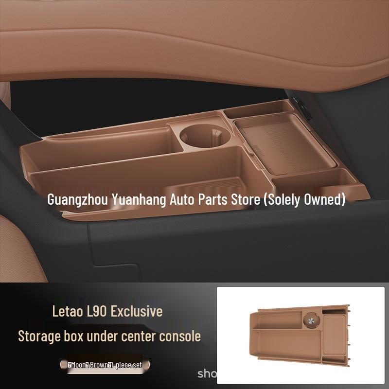 Lydo L90 Armrest Box: Fits 25 Models, Lower Storage & Glasses Holder, Car Accessories.