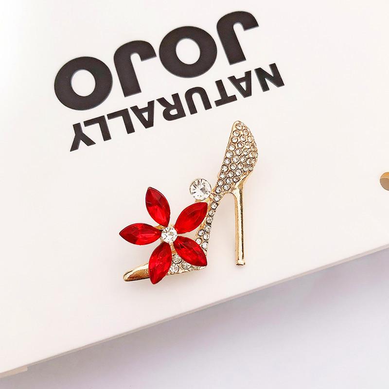 Módne Kryštálové Kvetinové Lodičky Brošne pre Ženy Plášť Oblečenie Odznaky Šperky Doplnky A1