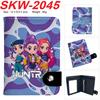 KPop Demon Hunters Wallet Vertical Snap Button Double Layer Card Holder Coin Purse Portable 1pcs