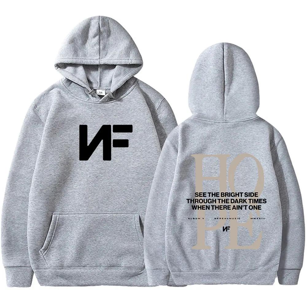2025 Autumn/Winter Men's and Women's Fashion Hoodies Rapper Nf Hope Tour Harajuku Long Sleeve Oversized Warm Hoodie