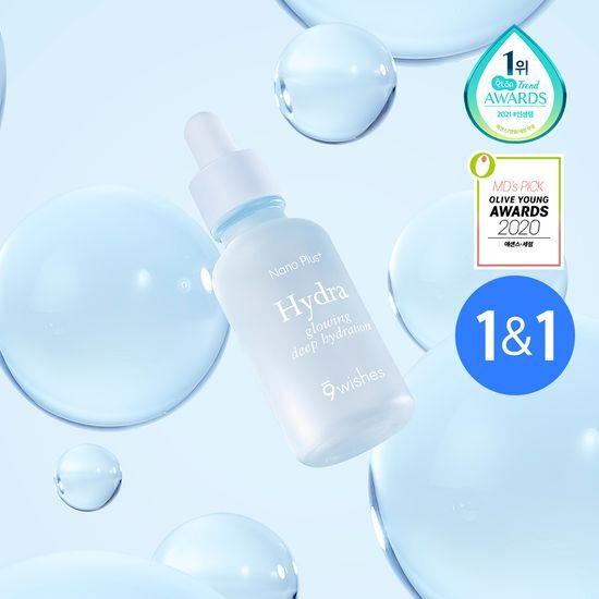 9WISHES Hydra Moisture Ampoule Nano Plus 30ml Double Promotion