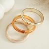 New 1Pcs/Set Vintage Geometric Resin Acrylic Round Bangles Women Simple Trendy Stackable Chunky Bracelet Charm Jewelry New