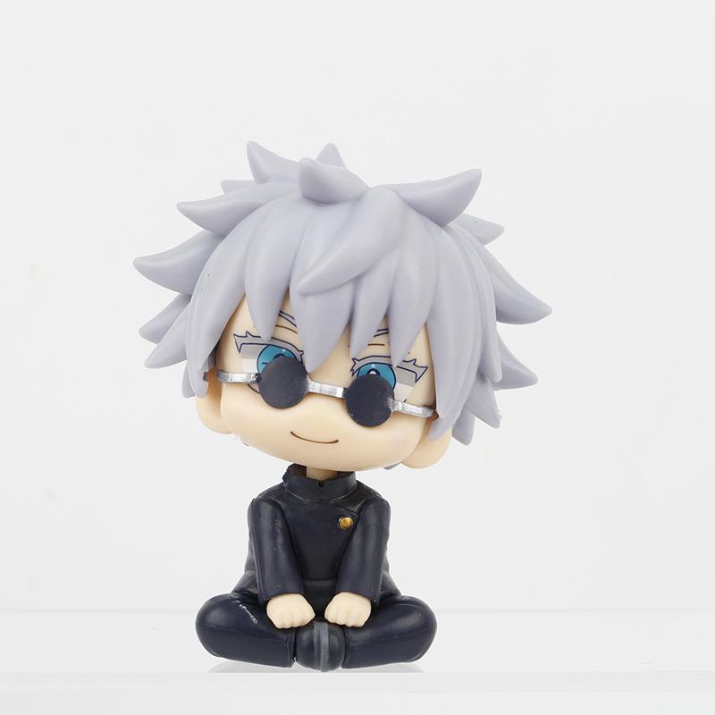5th Version Big Head Jujutsu Kaisen Figure Set Suguru Geto Satoru Gojo Anime Toys Capsule Doll Model Figurine Collection