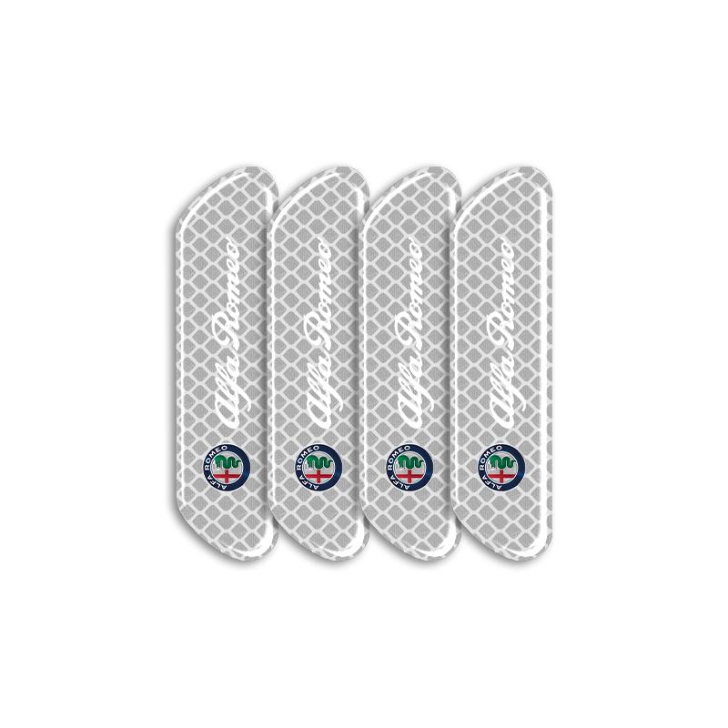 Per Alfa Romeo 159 147 156 166 Giulietta Giulia Mito Stelvio Brera Spider 4 PZ/set Adesivi Strisce Riflettenti di Sicurezza per Auto