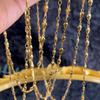 0.5Meter 1Meter 2Meter Lily of the Valley Flower Chain Stainless Steel Rose Charm Chain for DIY Necklaces Body Jewelry Findings