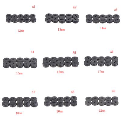 10 pezzi Portaspazzole in carbonio nero Coperchio spazzole 13 14 15 16 18 20 22 mm