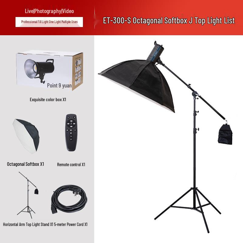 Yingbang 300W Soft Light Spotlight for Live Broadcast and Photography