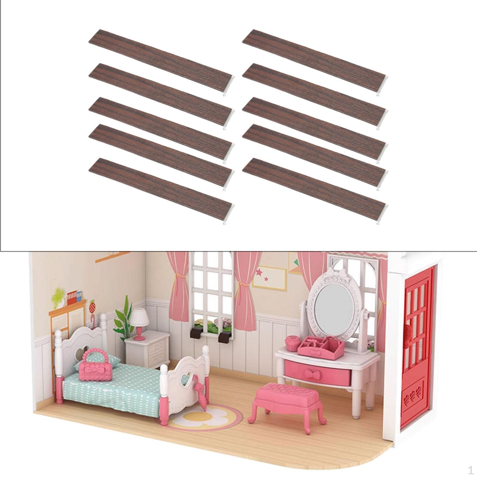 

10 Pieces Dollhouse Flooring Accessories Birthday Gifts Ornament DIY Decoration Miniature Style F