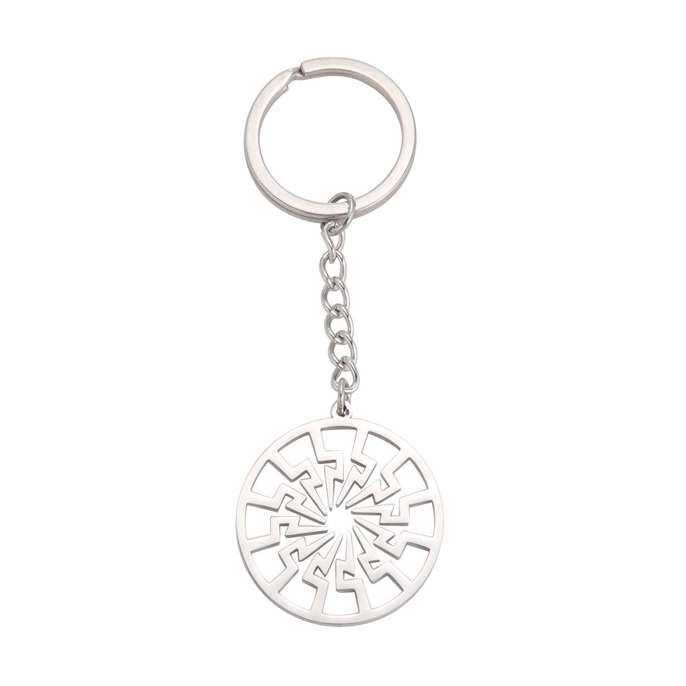 

Подвеска-молния из титановой стали и брелок с полым обрамлением