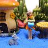 1set Creative Miniature Fairy Garden House Statue For Miniature Pots Fairy Dollhouse, Mushroom House Cute Cartoon Small Resin Cr