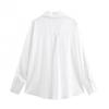 European & American High Street Style Silk Satin Long-Sleeve Shirt