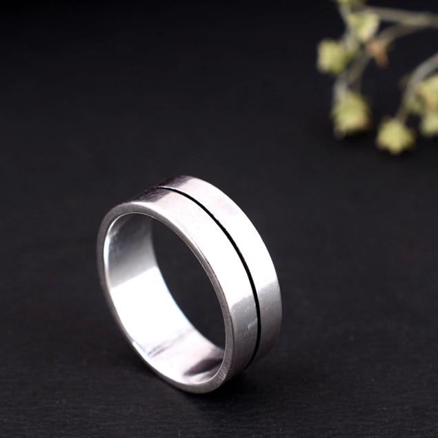 Silver Adjustable Arthritis Ring – Handmade Thumb Splint, Joint Pain Relief Support Jewelry