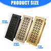 Elegant Dark Two Stage Circulation Grille Produced Of Heavy Iron Material For Indoor Locations