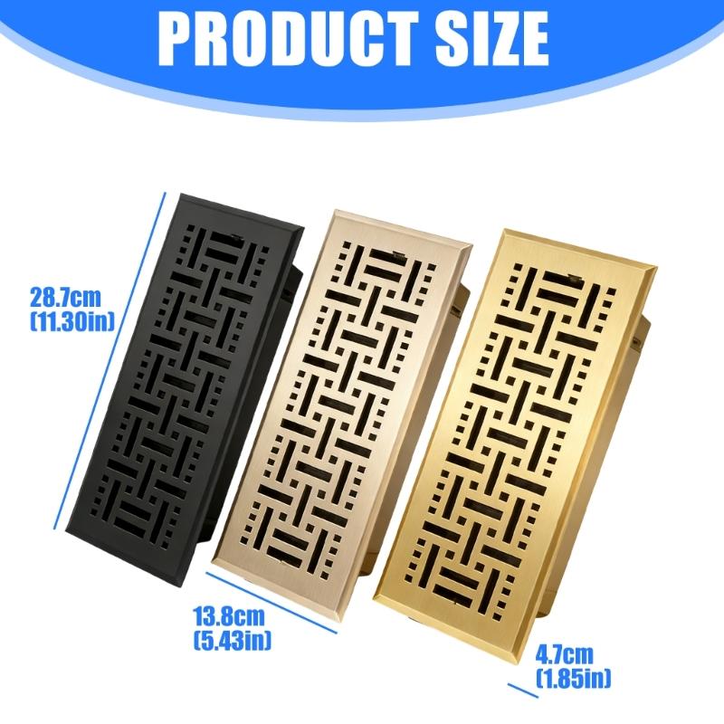 Elegant Dark Two Stage Circulation Grille Produced Of Heavy Iron Material For Indoor Locations