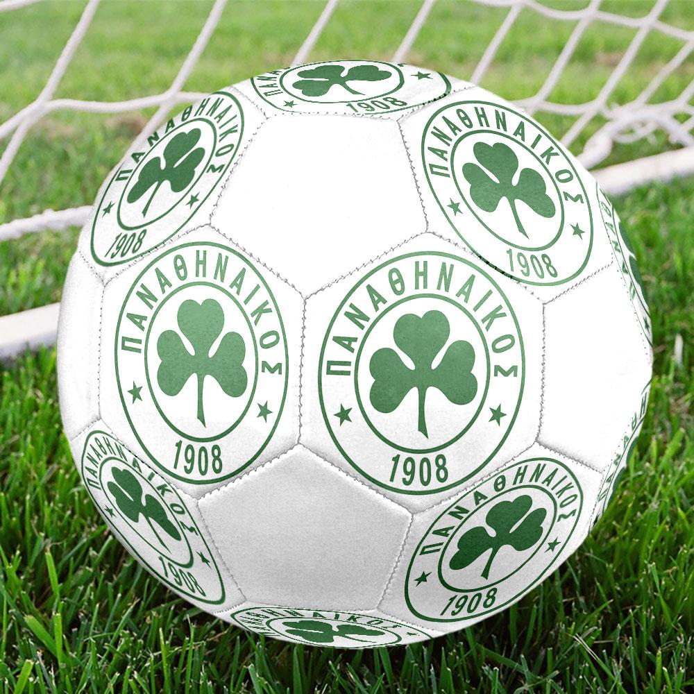 Panathinaikos FC Size 5 Soccer Ball, Machine-Stitched PVC, Durable & High Bounce, All Ages Fit, Fan Merchandise, Matches & Outdoor Use.