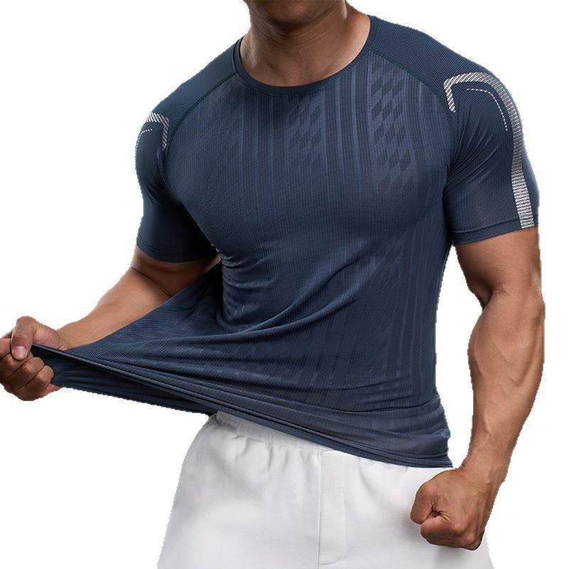 New Running Speed Drying Clothes for Men with Long Sleeves for Autumn Training Fitness Morning Jogging Sports Hiking Clothes Tops Basketball