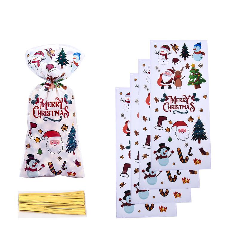 Caixa de doces com tema de Natal, lanches, biscoitos, caixas de embalagem, 2024, sacolas para presentes de festa de Natal, 2025, suprimentos para decoração de ano novo