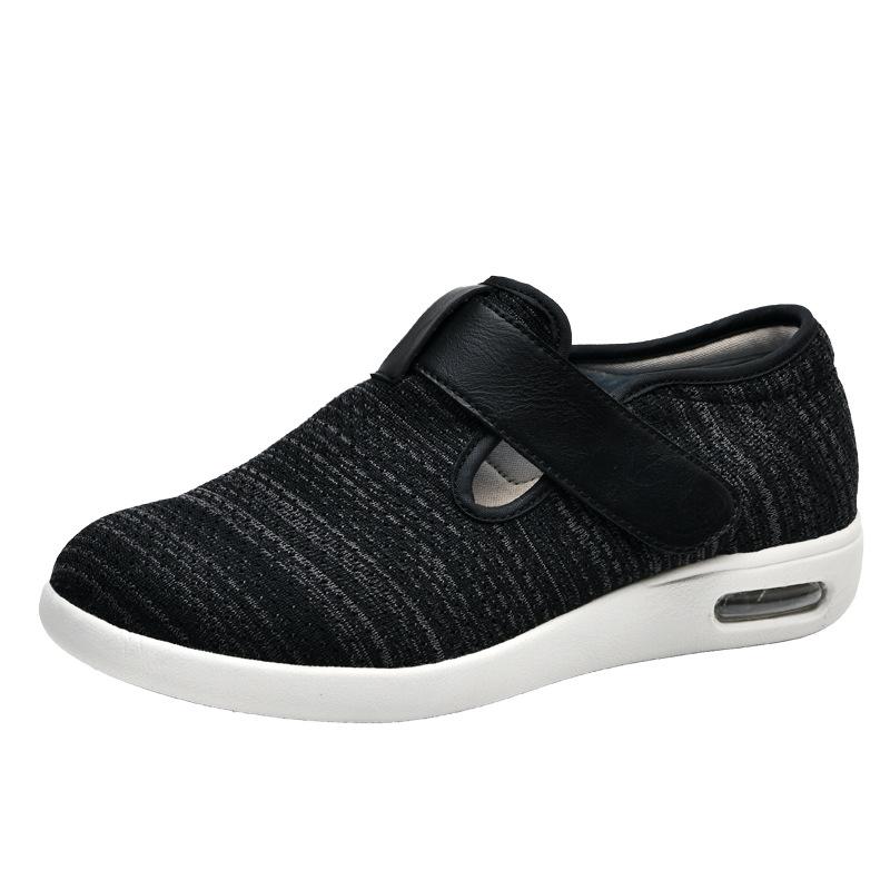 Fattening and widening old shoes in summer and autumn, walking casual shoes are easy for women to wear and take off adjustable shoes