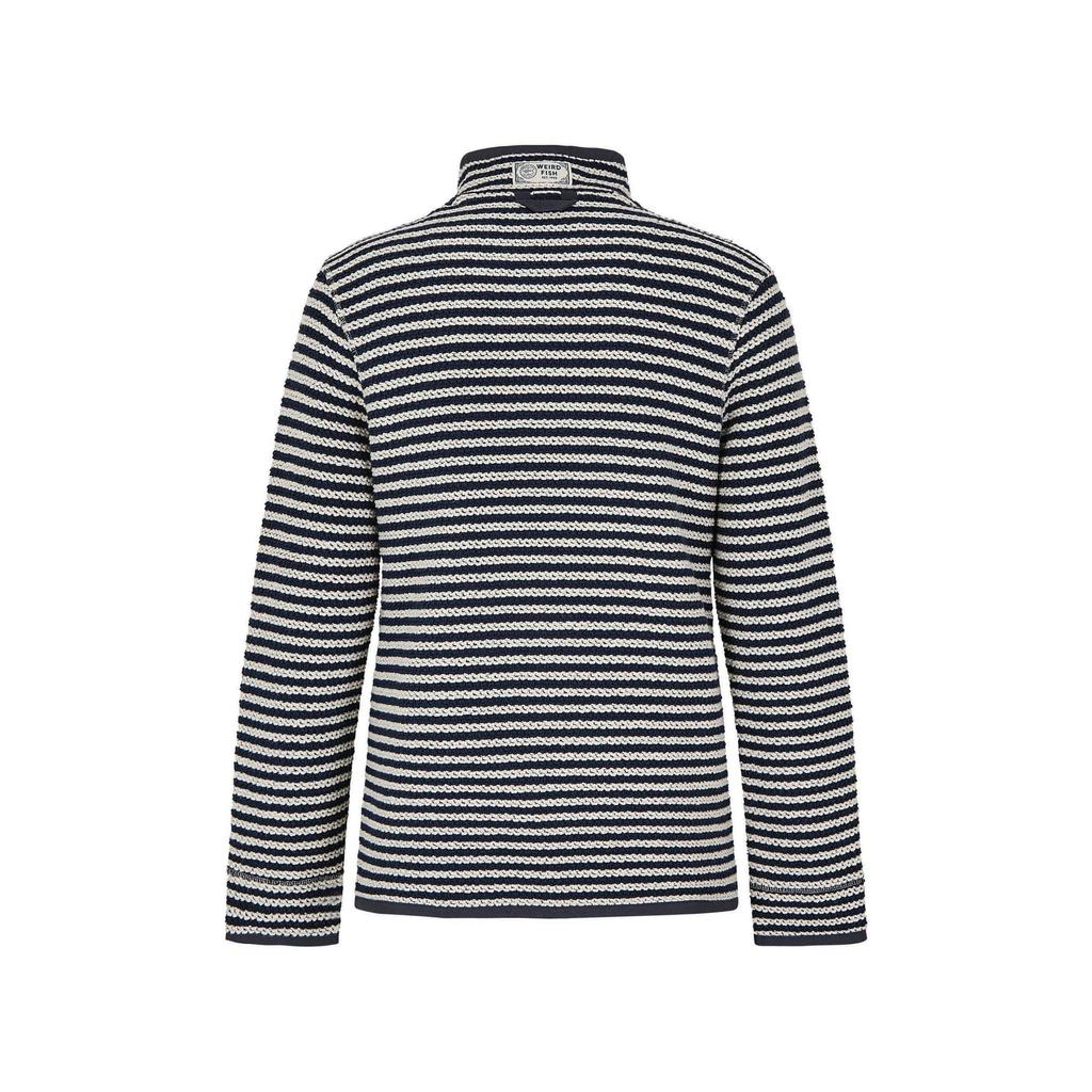 Weird Fish Mens Shorling Stripe Macaroni Quarter Zip Jumper