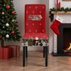Świąteczny pokrowiec na krzesło z nadrukiem cyfrowym elastyczne pokrowce na krzesła pokrowiec na krzesło biurowe na bankiet Hotel Home Xmas Decor