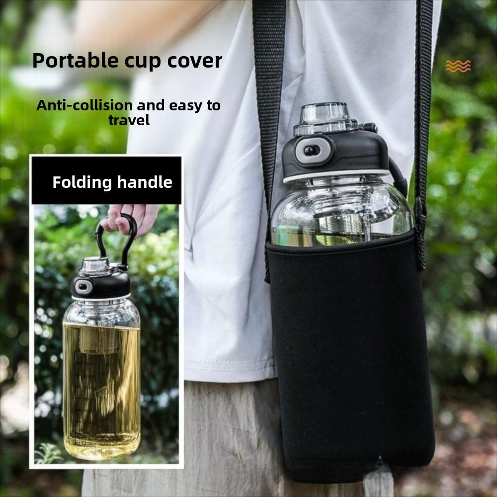 with Handle Water Cup Double Drinking Portable Kettle New Glass Tea Cup  Outdoor Sports