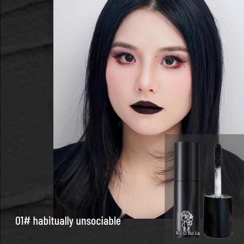 Rui Li Rui La Matte Long-Lasting Lip Glaze - European & American Dark Style Punk Matte Lipstick