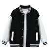 Girls Color Block Baseball Jacket Casual Fashion Outerwear