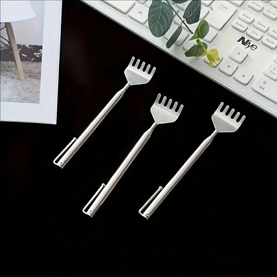 Reachable Back Scratcher - Stainless Steel Adjustable Massage Tool