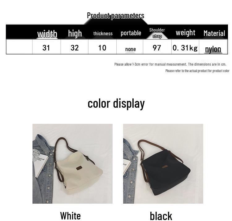 Damska płócienna torba miejska 2023 - Plecak o dużej pojemności i torba na ramię dla studentów