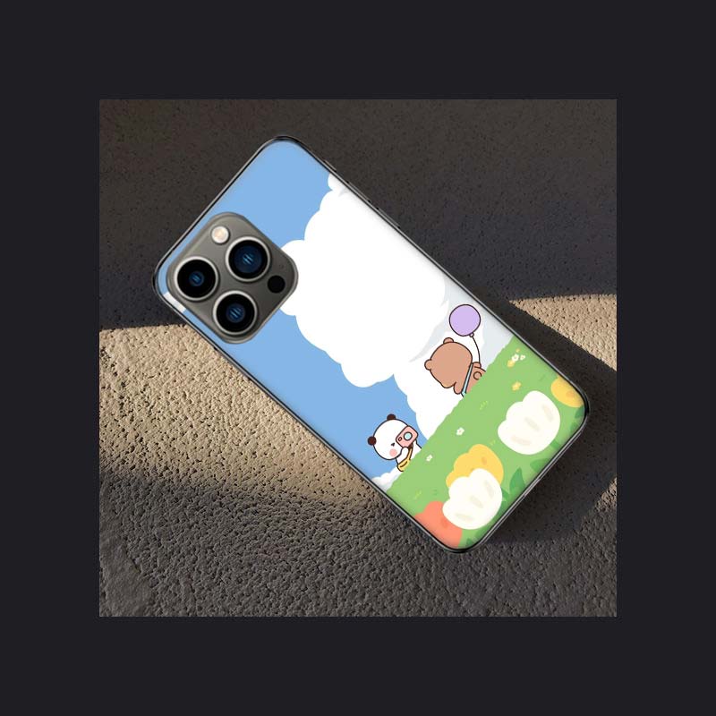 Custodia per Telefono BuBu DuDu Carina Per Iphone 16 15 Plus 13 12 Mini 17Air 16E 11 14 Pro 17 Pro Max Cover Guscio Coque Morbida Trasparente Capa Carina