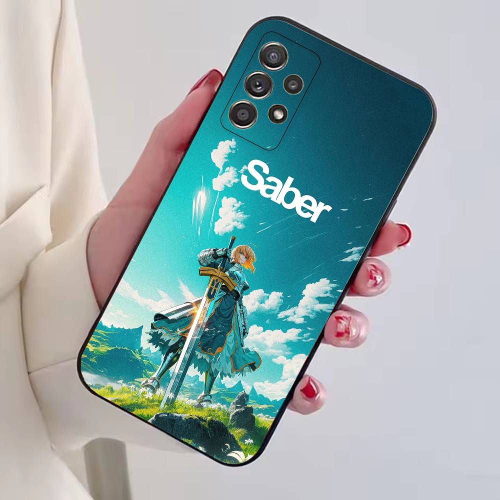 

Game Fate Saber Artoria Phone Case For Samsung S25,S24,S21,S22,S23,S30,Ultra,S20,Plus,Fe,Lite,Note,10,Black Cover Samsung S24ULTRA