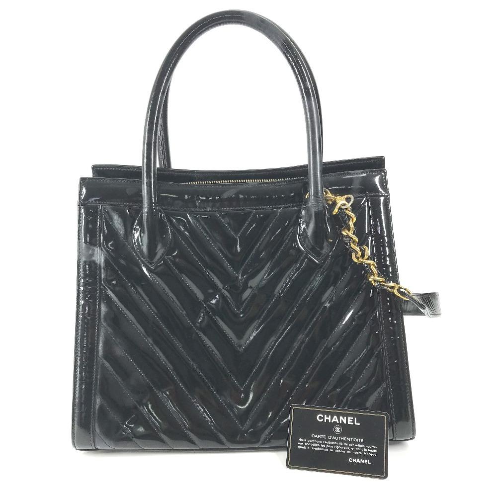 CHANEL vintage V-Stitch 2WAY Bag Cocoball Shoulder Bag Hand Bag Tote Bag