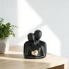 Romantische Paarskulptur Keramik Abstrakte Verliebte Figuren für Schlafzimmer TV-Schrank Heimregal Dekoration Hochzeit Valentinstag Jahrestag