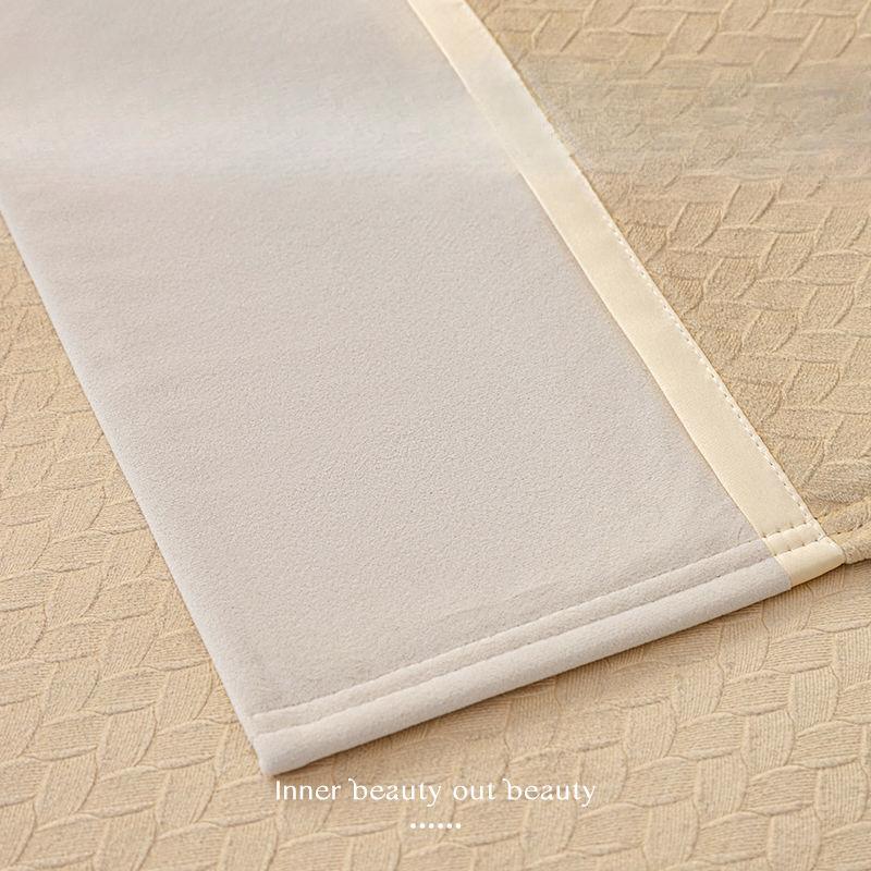 Sofa Cushion Affordable Luxury Style Non-Slip Sofa Cover Solid Color Stitching Leather Sofa Cover Cloth Cushion Towel