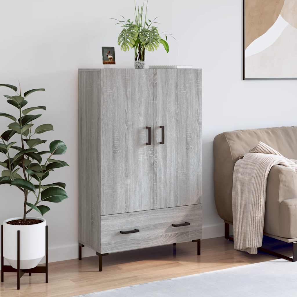 Highboard Grey Sonoma 69.5 x 31 x 115 cm Particleboard