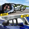 Caravan Trailer Towing Mirror Extension Tow Mirror Adjustable Strap Convex Side Rear View Mirrors Universal