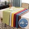 Solid Color Tablecloth Modern Waterproof Dining Table Cloth Imitate Cotton Linen Material Quality Picnic Cloth Home Office Decor