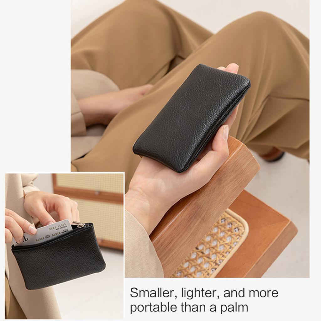 Stilvolles Unisex-Münzportemonnaie mit Reißverschluss. Trendige und praktische Brieftasche für Münzen und Schlüssel.