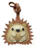 Healing Hedgehog Original Design Handmade Leather Car Key Bag Pendant Cute Female Simple Gift Keychain