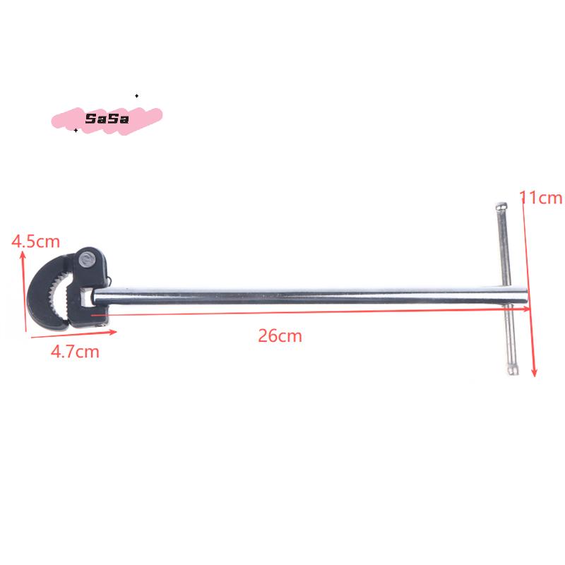S-1Pc 180 Degree Rotating Adjustable Basin Spanner For Carbon Steel Tap Nut Spanner Universal Sink Plumbing Repair Hand Tool