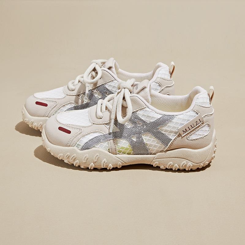 

Женская спортивная и досуговая обувь в высоком легком удобном нескользящем амортизирующем мягком эластичном дышащем уличном стиле pops shoes 40 бежевый